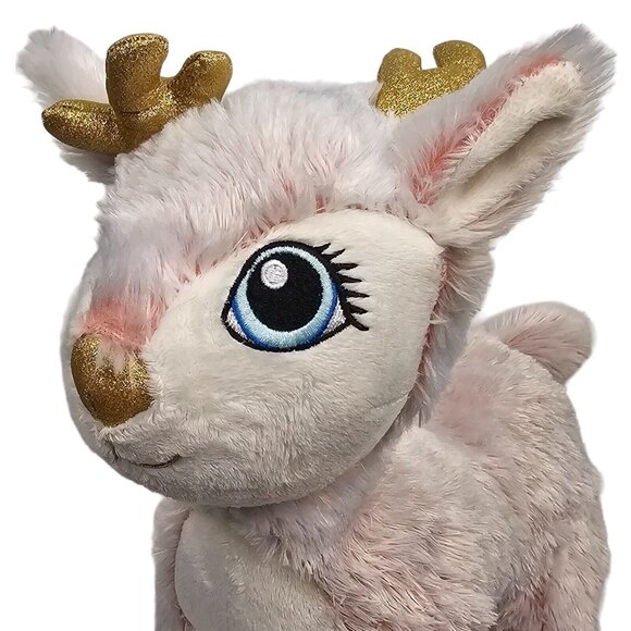 Build a Bear Workshop Reindeer Pink 2021 Merry Mission Plush Stuffed Animal Toy - Picture 5 of 16